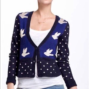 Anthro Leifnotes Ruffled Flight Cardigan